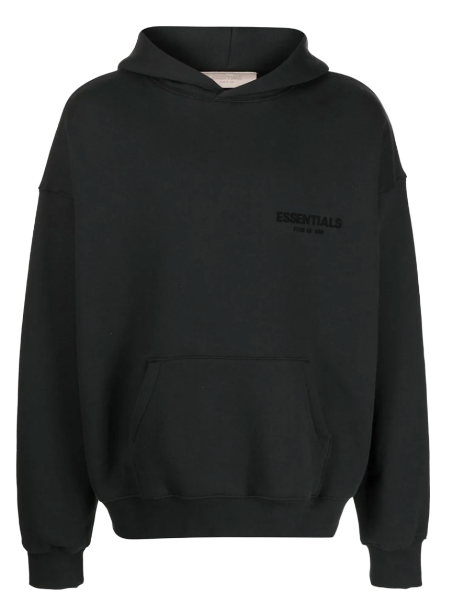 SUDADERA ESSENTIALS NEGRA