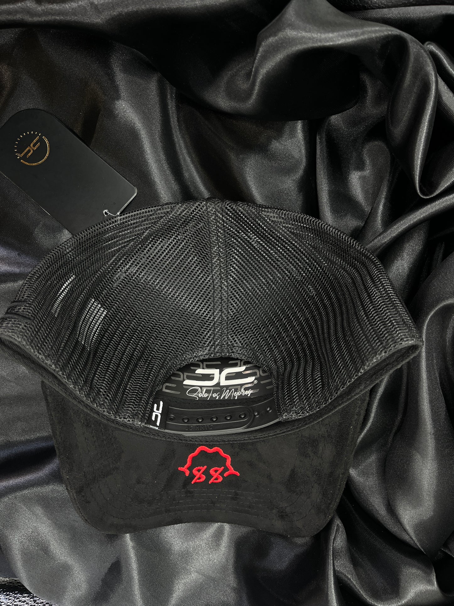 JC HATS SPEND MONEY BLACK MESH
